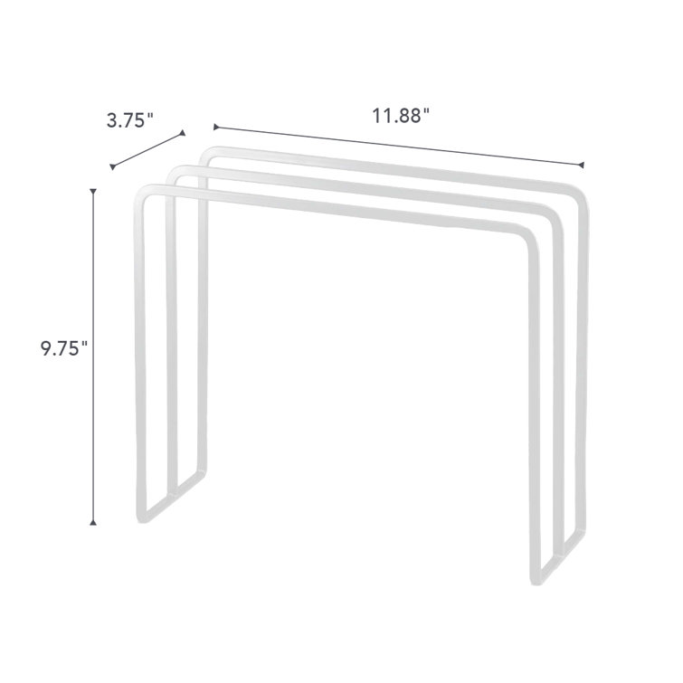 White Steel Water-Resistant Freestanding Dishcloth Hanger