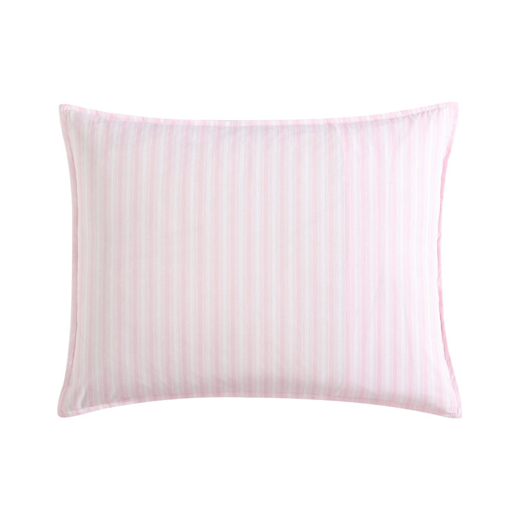 Delphine Pink Cotton Reversible King Comforter Set with Shams
