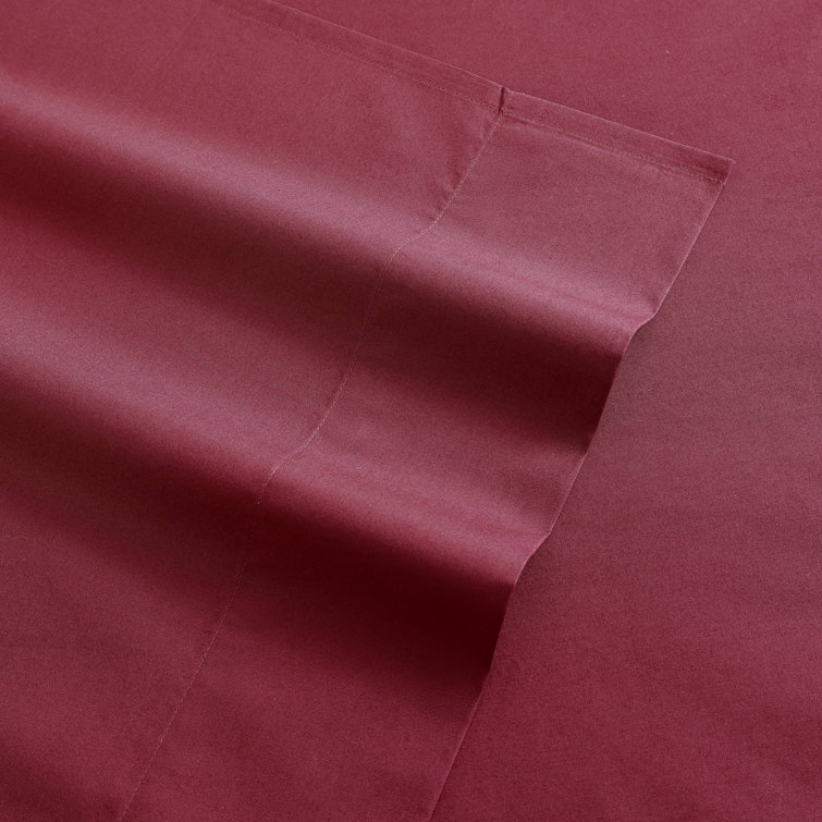 Full Size White Cotton Percale Sheet Set