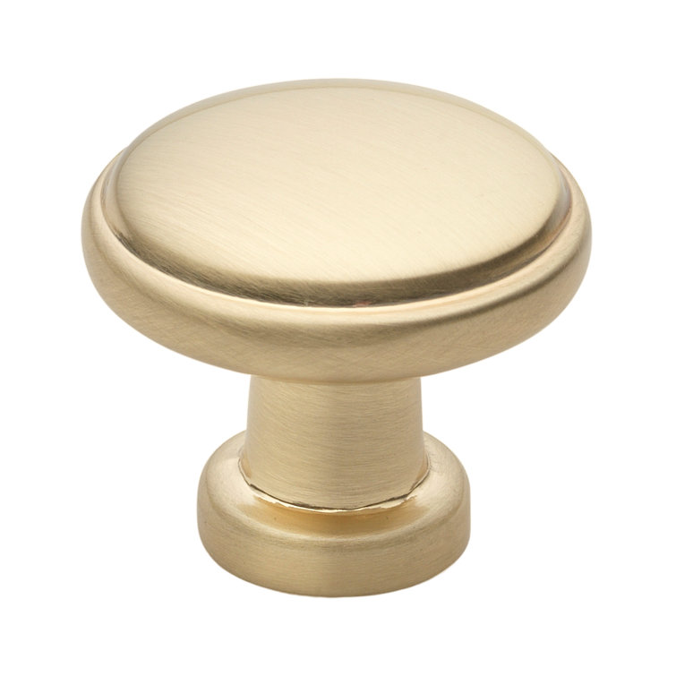 Champagne Gold Round Zinc Alloy Cabinet Knob Multipack