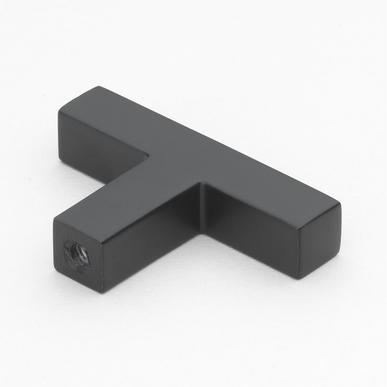 Matte Black Steel 2" T-Handle Bar Knob Multipack