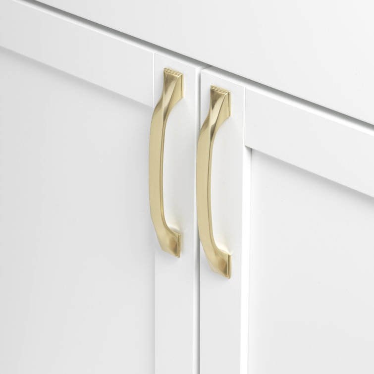 6.5 Inch Gold Modern Twisted Bar Pull