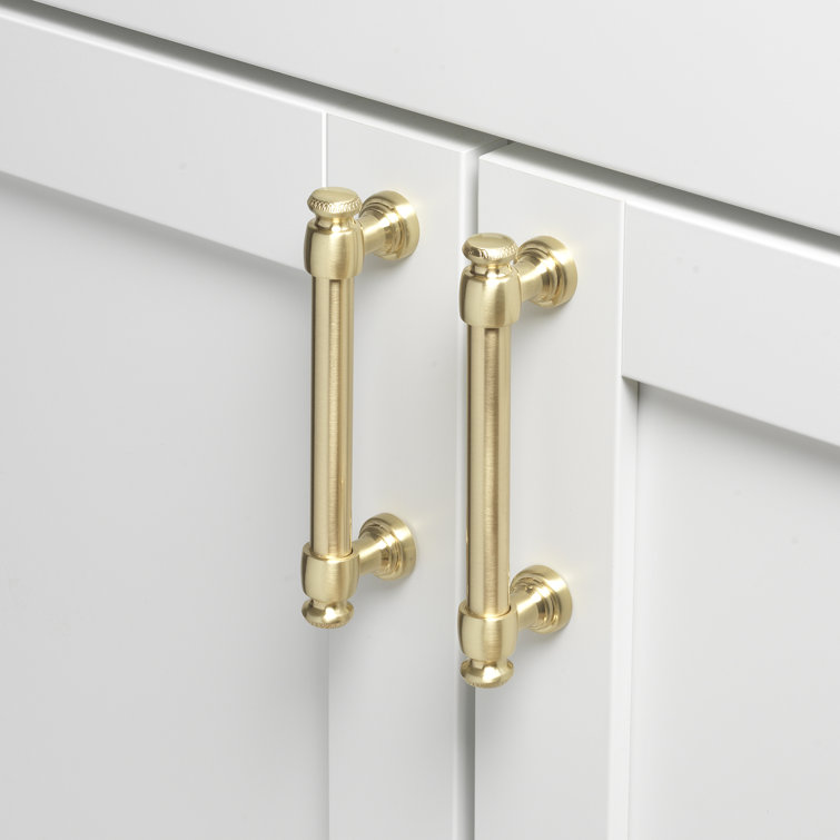Champagne Gold Modern Bar Cabinet Pull with Mounting Hardware