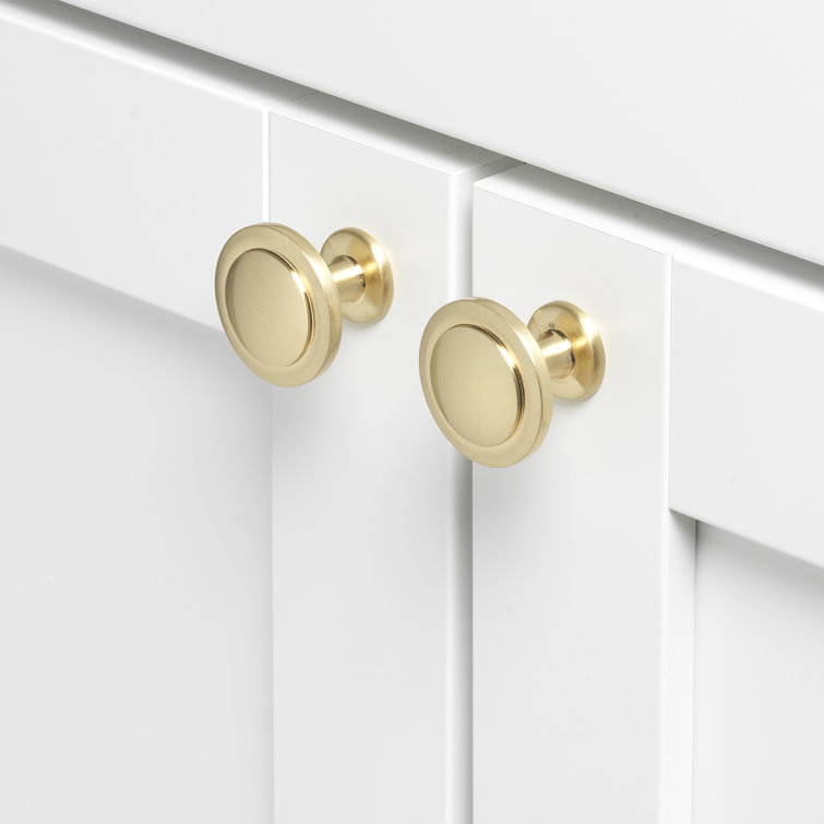 Champagne Gold Round Mushroom Cabinet Knob Multipack