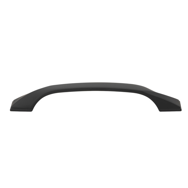 Matte Black Twisted Zinc Alloy Bar Pull with Mounting Hardware