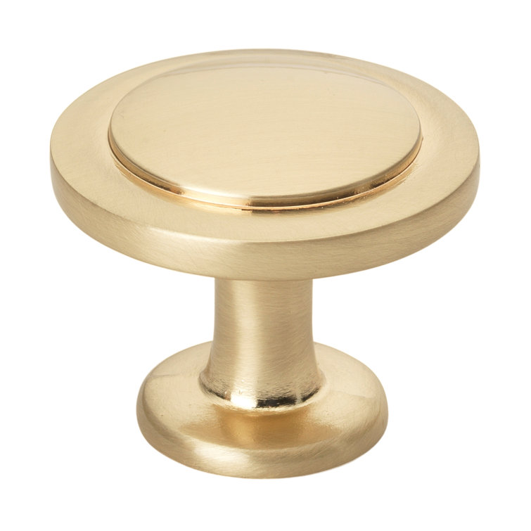 Champagne Gold Round Mushroom Cabinet Knob Multipack