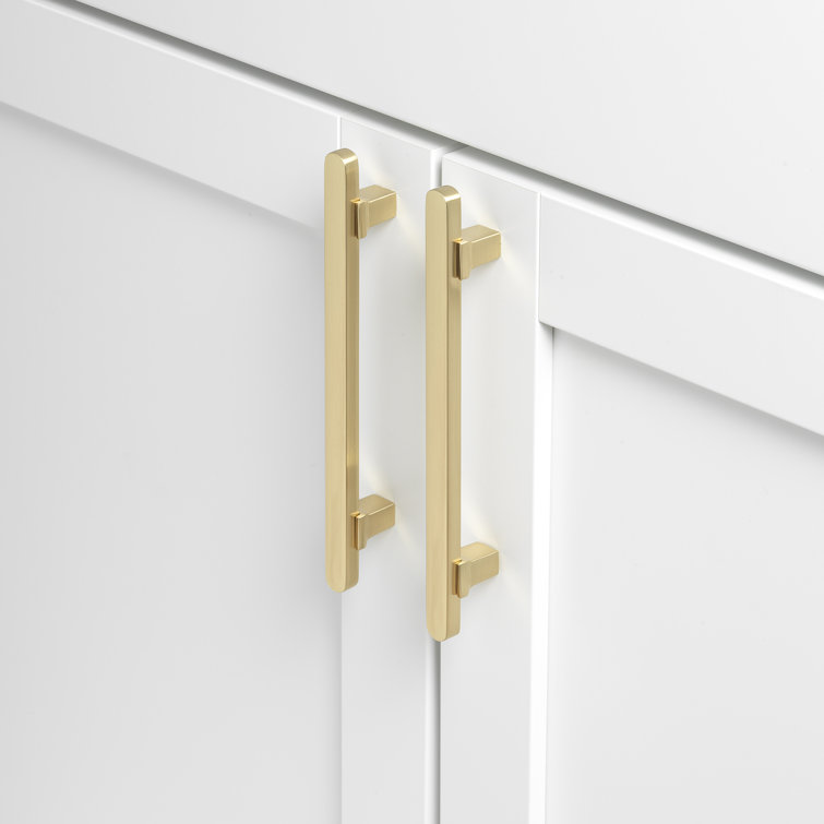 Champagne Gold Matte Modern Cabinet Bar Pull, 7-inch