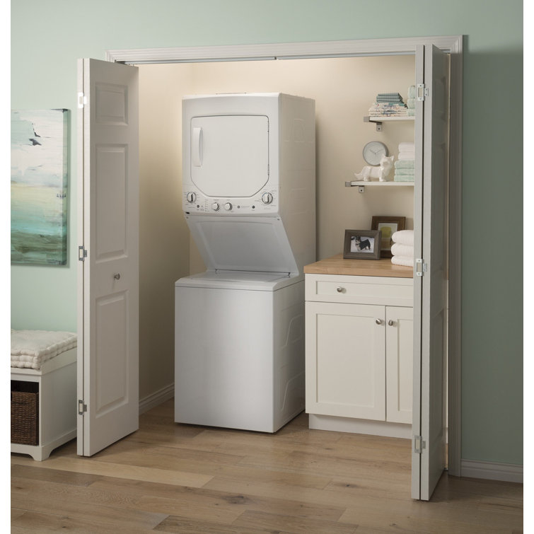 White 2.3 Cu. Ft. Washer and 4.4 Cu. Ft. Electric Dryer Laundry Center