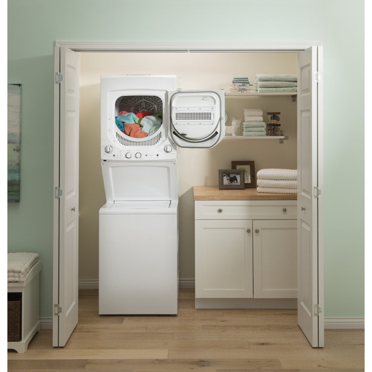 White 2.3 Cu. Ft. Washer and 4.4 Cu. Ft. Electric Dryer Laundry Center