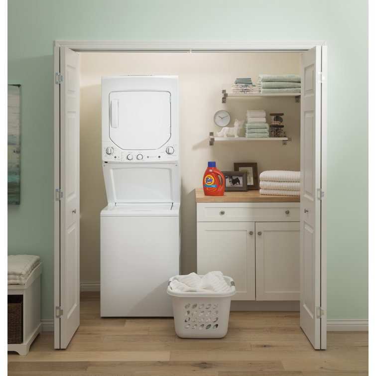 White 2.3 Cu. Ft. Washer and 4.4 Cu. Ft. Electric Dryer Laundry Center