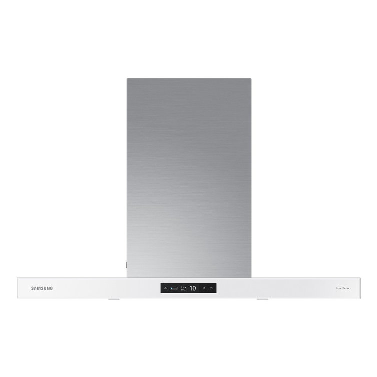 36" Clean White and Stainless Steel Convertible Wall Mounted Range Hood