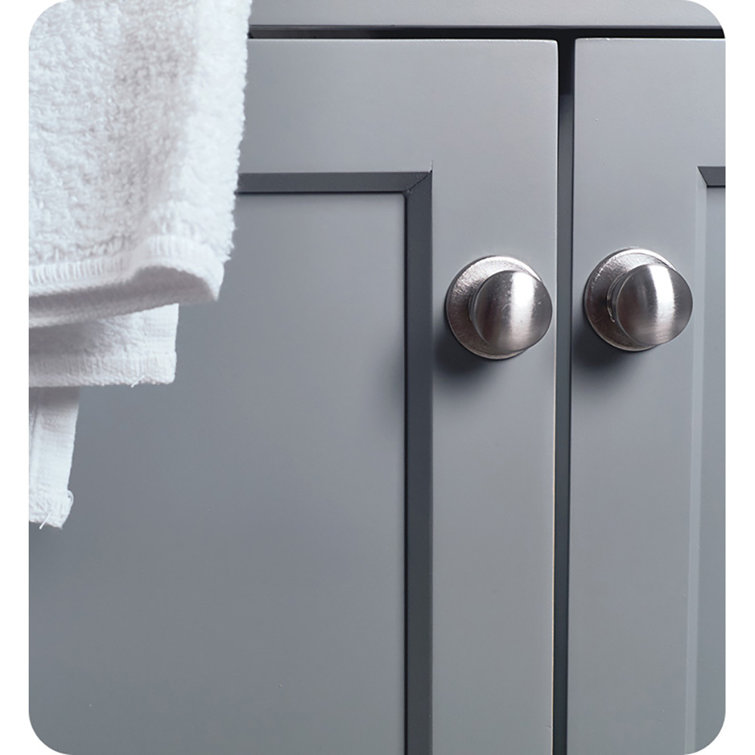 Manchester 72" Gray Solid Wood Freestanding Double Sink Vanity Base