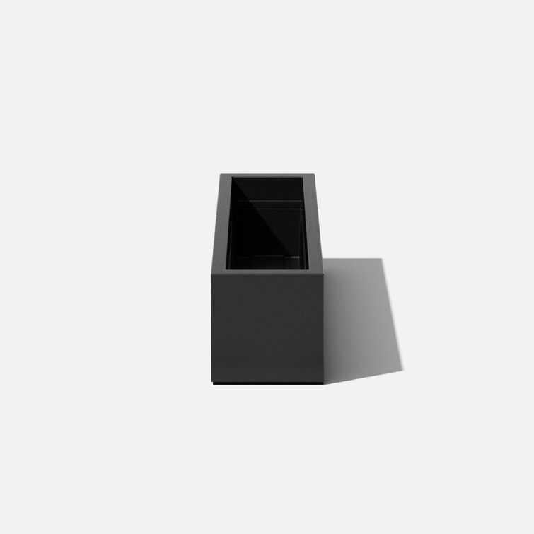 Black 36'' Recycled Plastic Window Box Planter