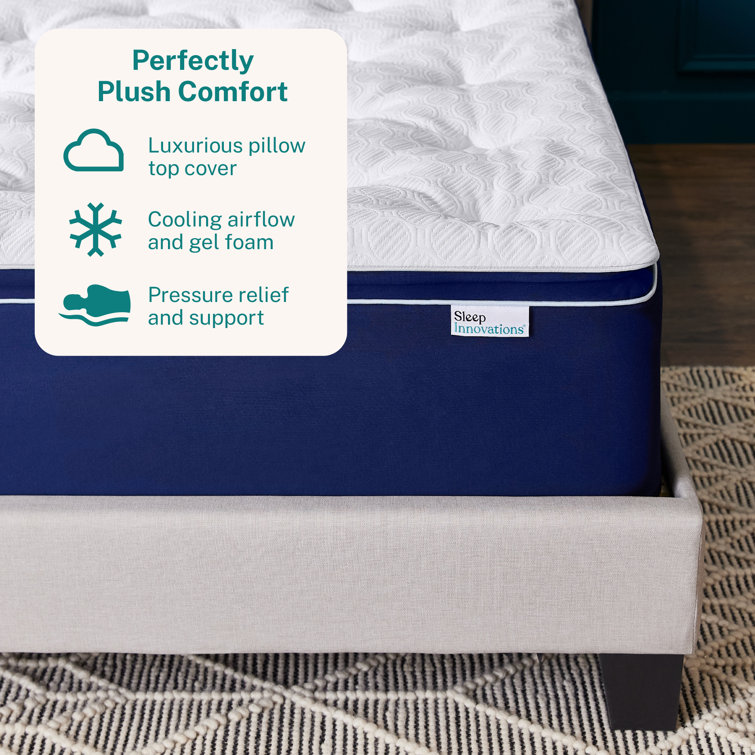 Full 12-Inch Gel Memory Foam Pillow Top Mattress