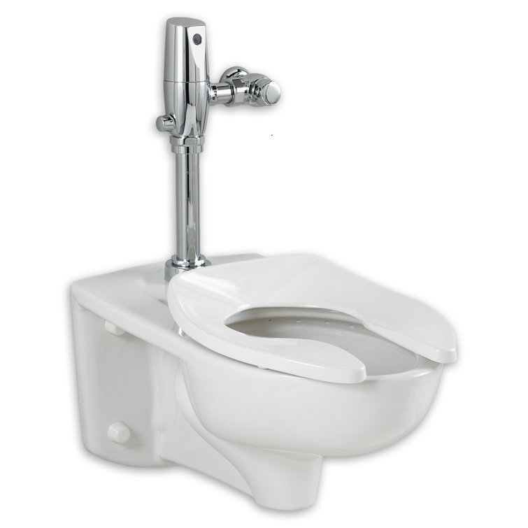 White Elongated Wall Mounted High Efficiency Toilet