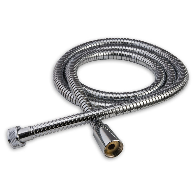 Polished Chrome 60-Inch Metal Shower Hose