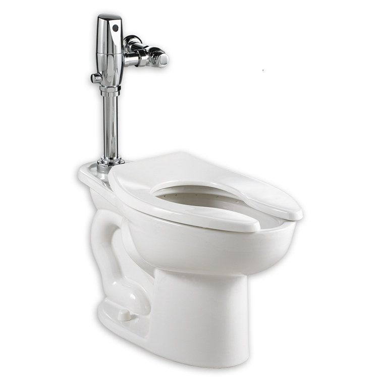 White Elongated Porcelain Dual Flush High Efficiency Toilet