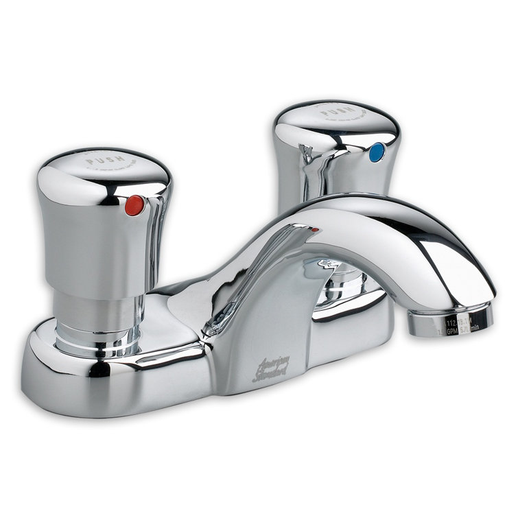 Chrome Double Handle Centerset Bathroom Faucet