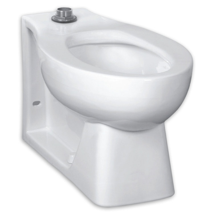 Huron White Elongated Commercial Toilet Bowl with Integral Seat