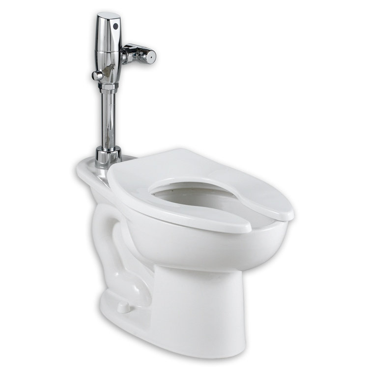 White Elongated Free Standing Dual Flush Toilet