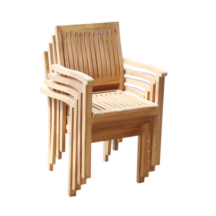 Natural Teak 7-Piece Extendable Oval Dining Set