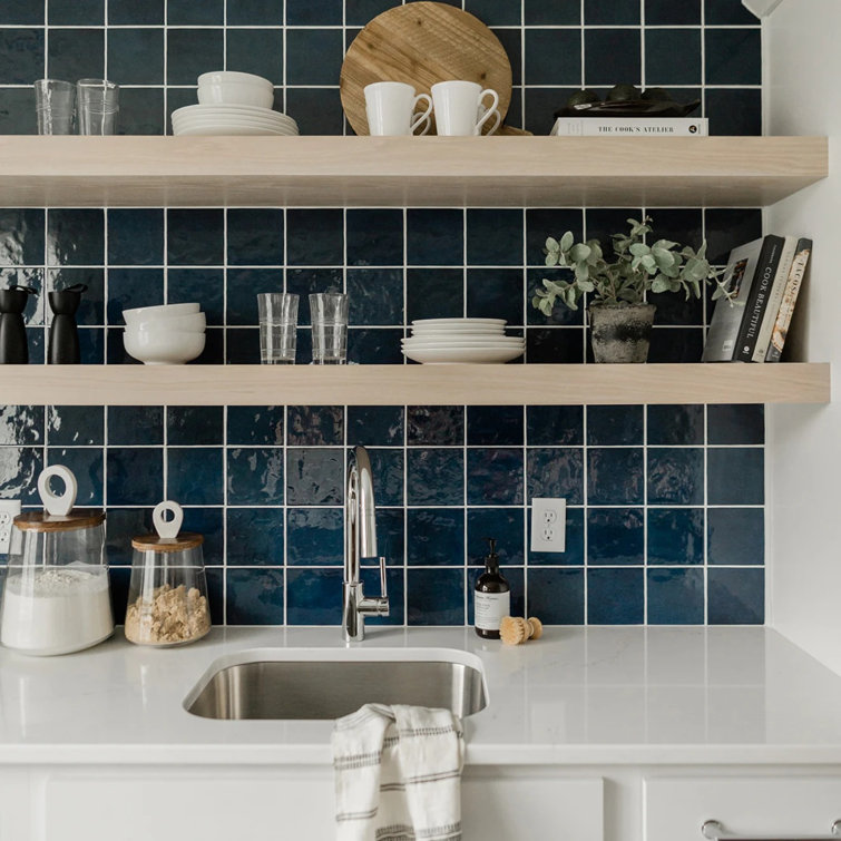 Cloe Blue Glossy Ceramic 5x5 Wall Tile