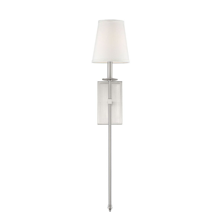 Monroe Elegance Warm Brass Outdoor Wall Sconce with White Shade