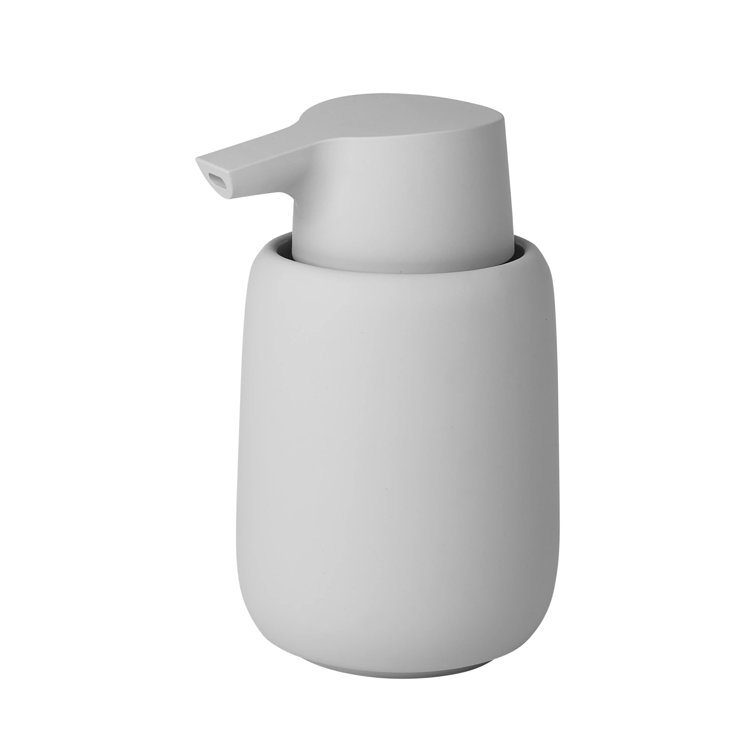 Light Gray Ceramic Matte Soap Dispenser