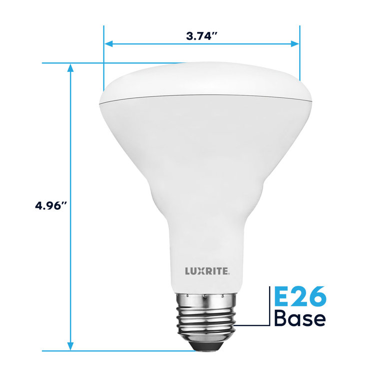 White Frosted Dimmable LED Flood Light Bulb