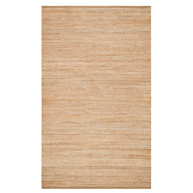 Gravel Ivory and Natural Handwoven Jute 5' x 8' Rug