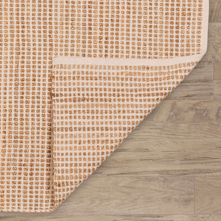 Gravel Ivory and Natural Handwoven Jute 5' x 8' Rug