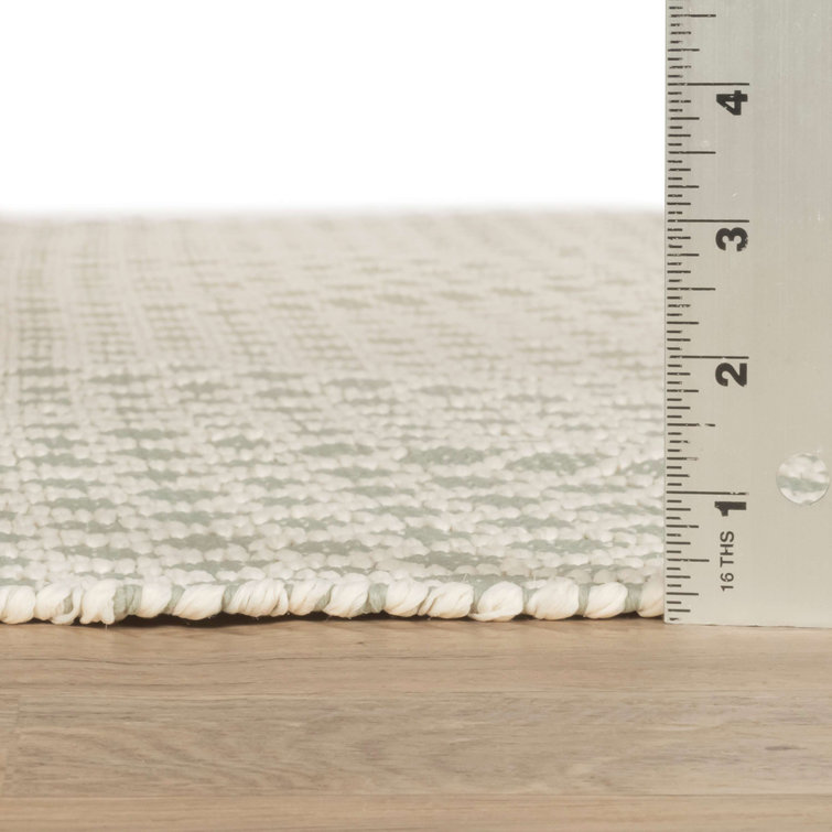 Blue Trellis Handwoven Synthetic Indoor/Outdoor Rug