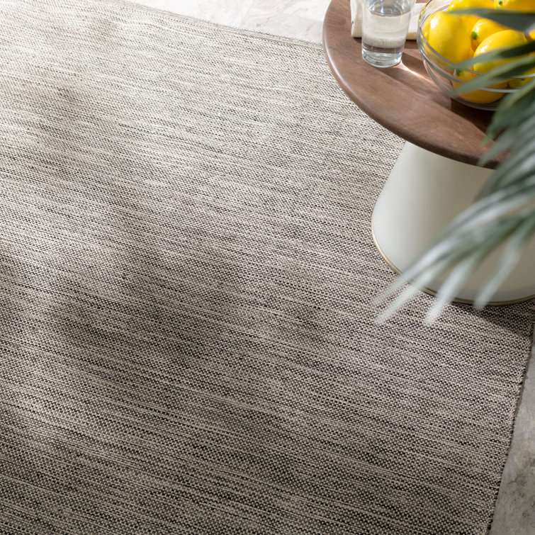 Gray Handwoven Synthetic Indoor/Outdoor 8' x 10' Rug