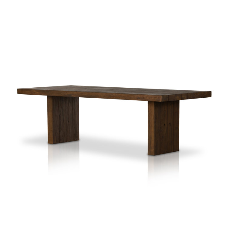 Encino 96" Brown Reclaimed Teak Outdoor Dining Table