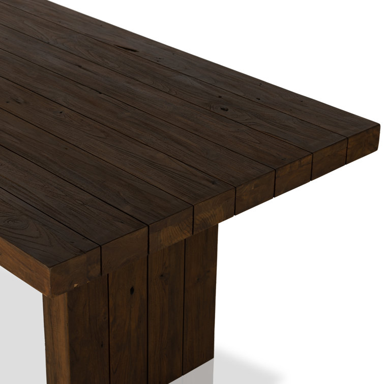 Encino 96" Brown Reclaimed Teak Outdoor Dining Table
