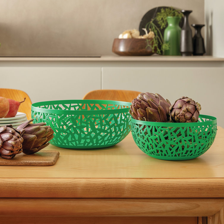 Super White 11.5" Stainless Steel Cactus Fruit Bowl