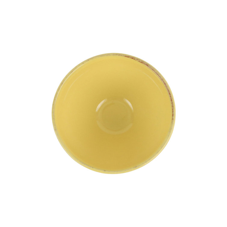Saffron Yellow Terra Cotta Cereal Bowl, 6" Diameter