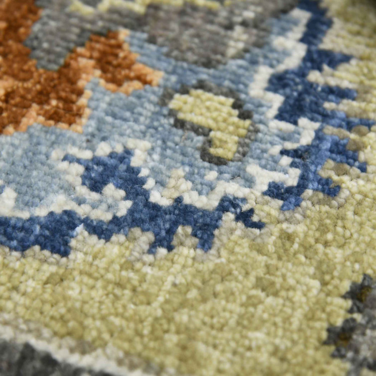 Hand-Knotted Classic Blue Wool Area Rug 2' x 3'