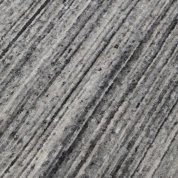 Heaven Handmade Flatweave Wool Gray Area Rug