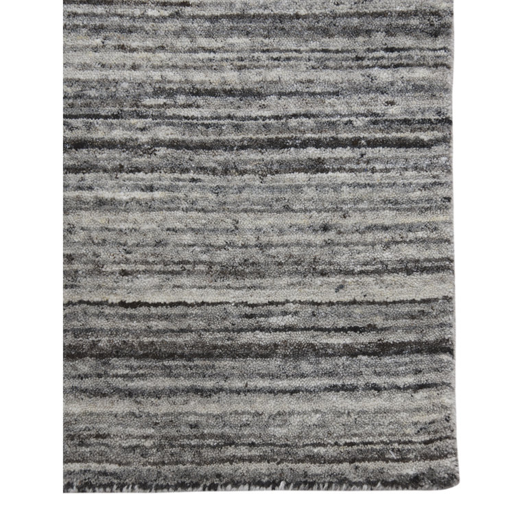 Heaven Handmade Flatweave Wool Gray Area Rug
