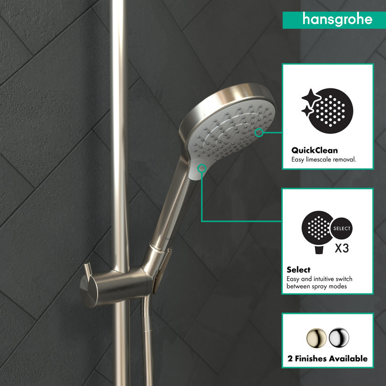 Brushed Nickel Multi-Function Handheld Shower Head