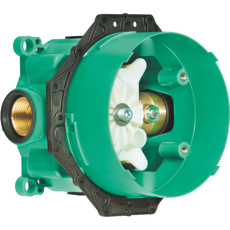 Ecostat S Modern Black 6-Inch Wall-Mounted Pressure Balance Valve Trim