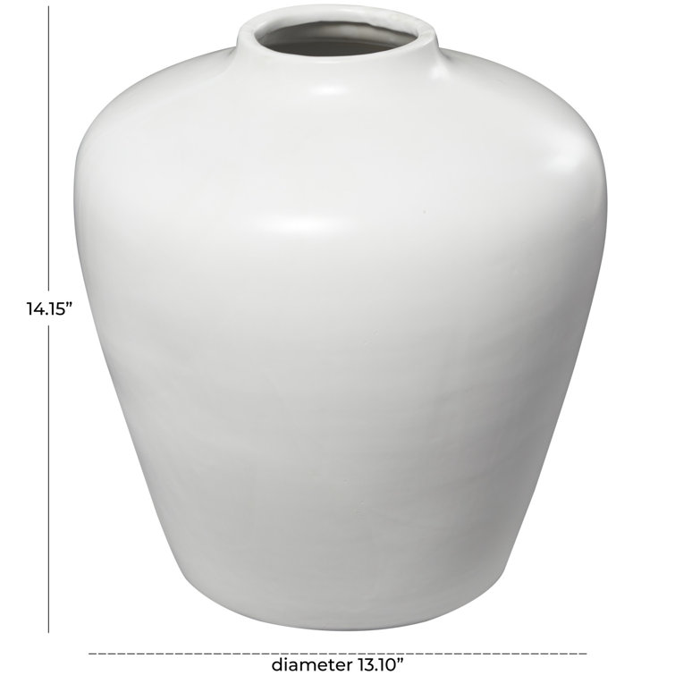 White Ceramic Novelty Table Vase