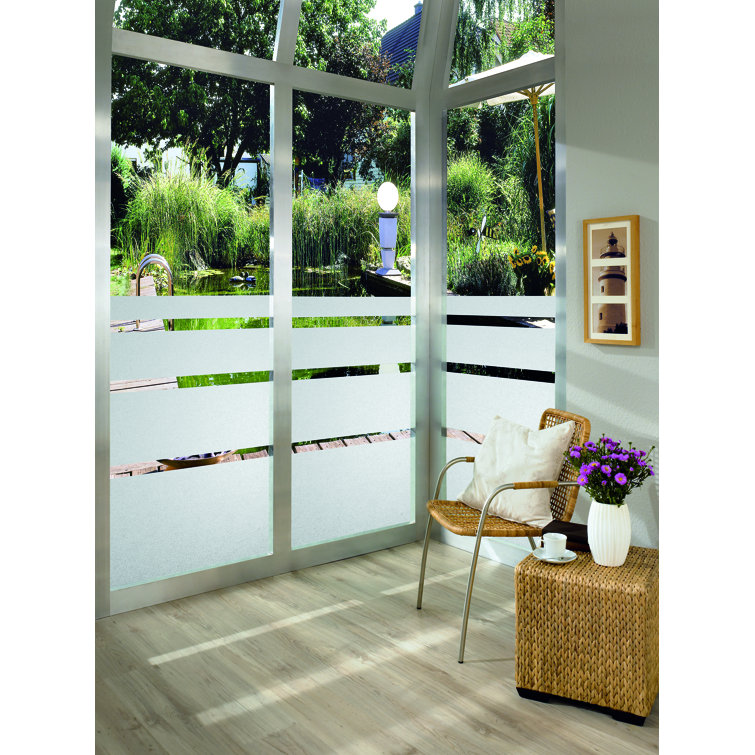 Milky Matte PVC Self-Adhesive Privacy Window Film, 26" x 59"