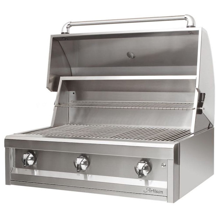 Artisan 36-Inch Stainless Steel Built-In Propane Gas Grill with Rotisserie
