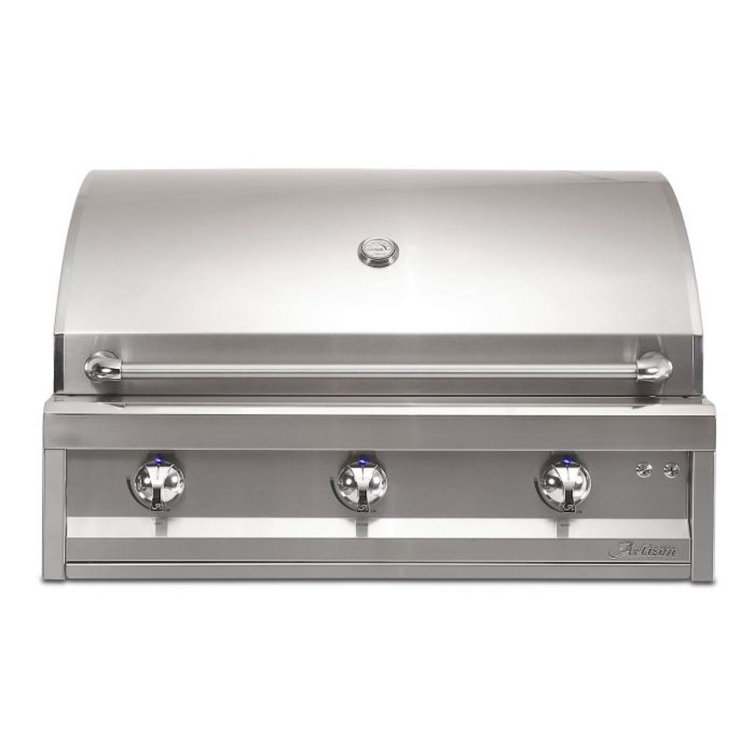 Artisan 36-Inch Stainless Steel Built-In Propane Gas Grill with Rotisserie