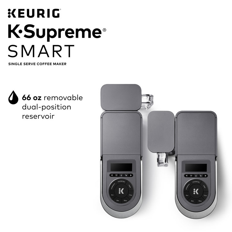 Gray Smart Single Serve Coffee Maker with WiFi Compatibility