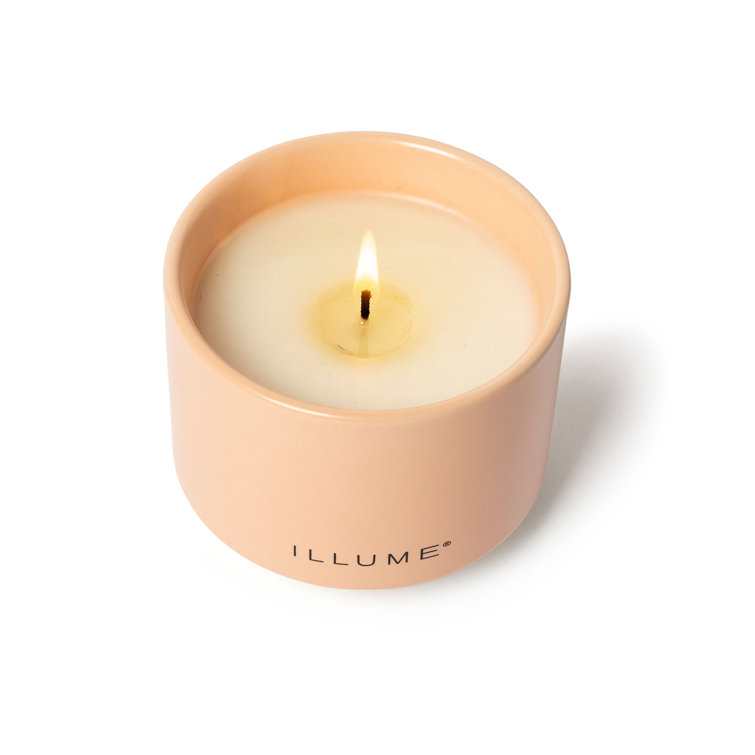 Paloma Petal Pink Matte Ceramic Scented Soy Candle