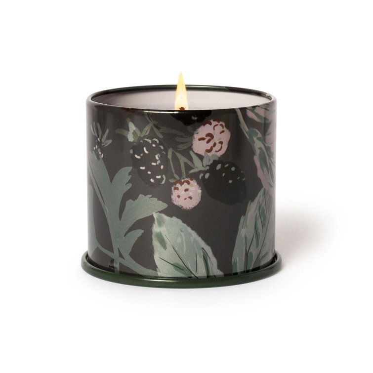 Blackberry Absinthe Soy Scented Candle in Amber Jar