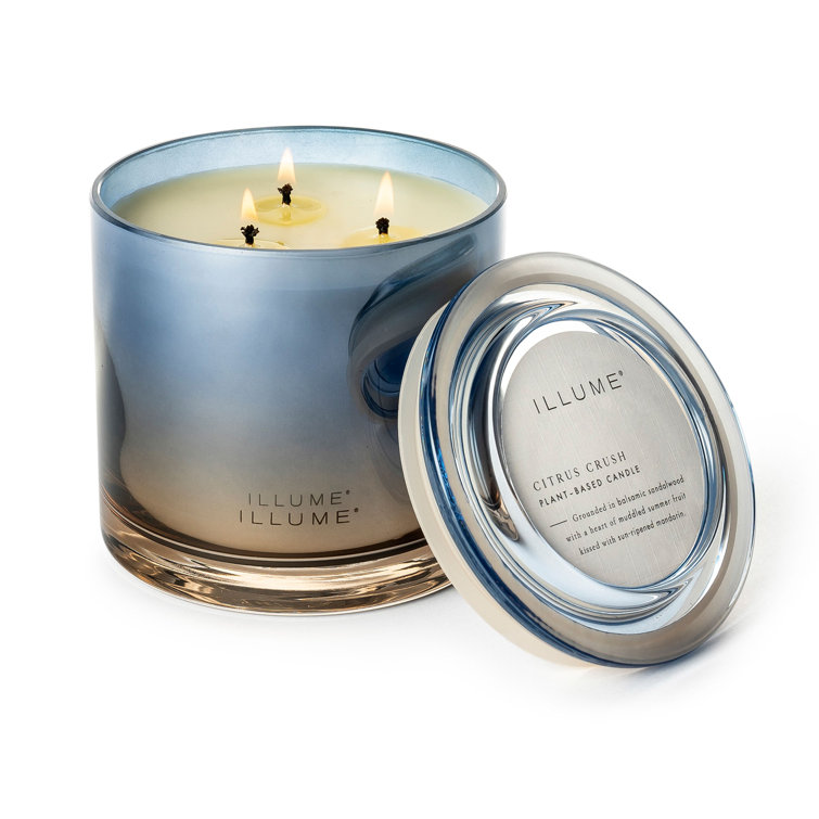 Blue Glass Citrus Crush Scented Candle